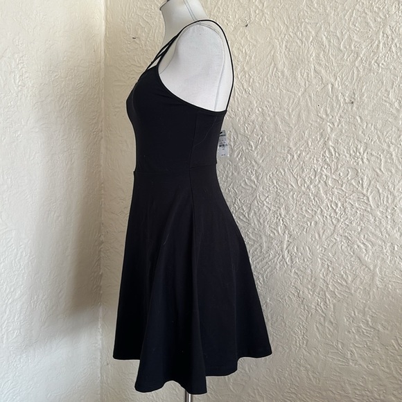 Express Black Strappy Skater Dress NWT Small - Picture 5 of 9
